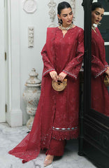 Qline by Qalamkar  Unstitched Lawn Embroidered 3 Piece Suit - QLMQDL-16- Qistah -  Summer Collection