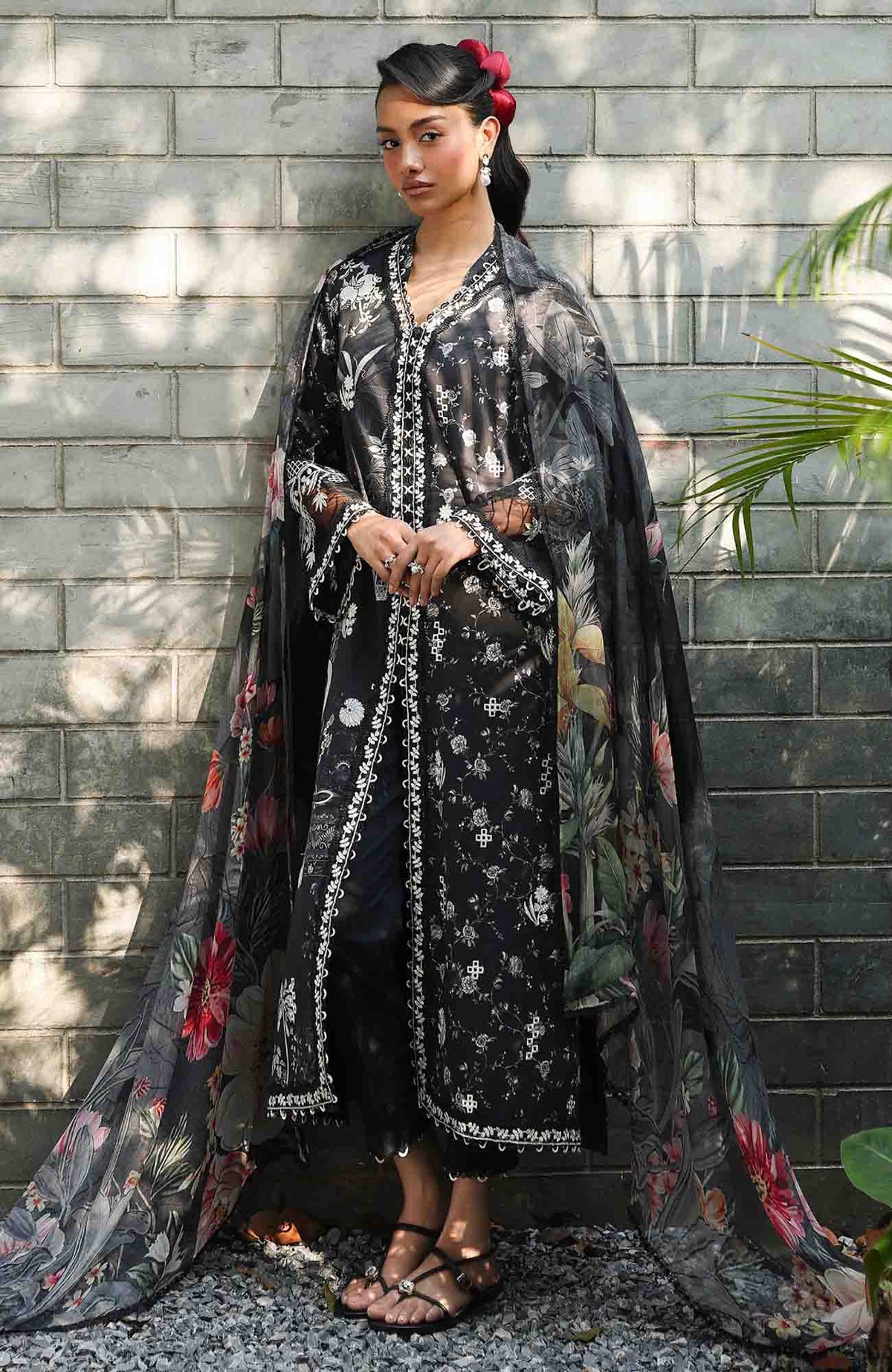 QPrints By Qalamkar Unstitched Lawn Printed 3 Piece Suit QLMQP26 Eavan - 8B - Summer Collection