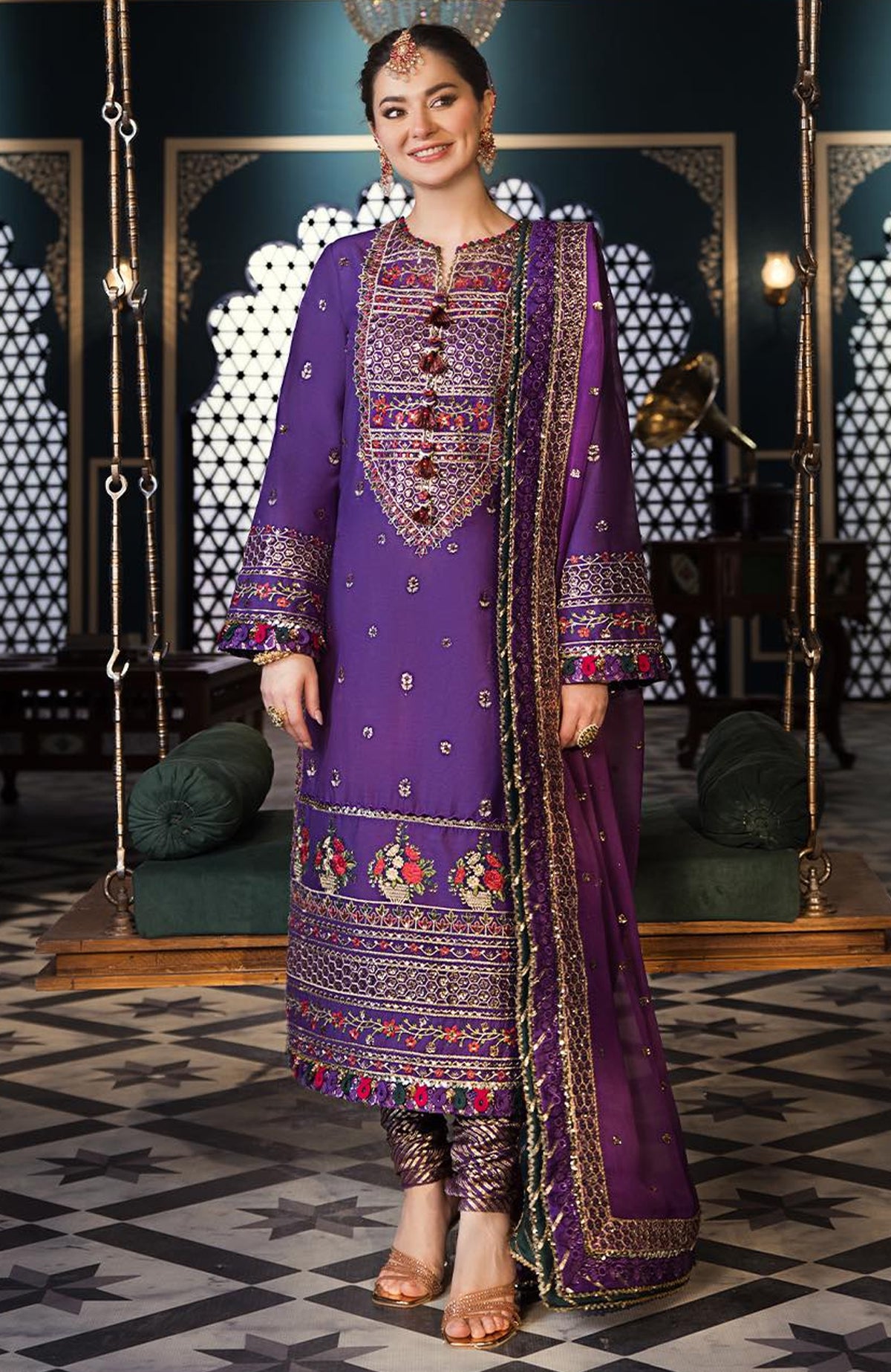 Fasana Ishq'24 By Asim Jofa -AJFSN24L16- 3 Piece Unstitched Suit