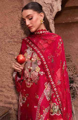 Breeze by  Saira Shakira Unstitched Lawn Embroidered 3 Piece Suits -SRSKBLXL-6A- Rose- Summer Collection