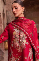Breeze by  Saira Shakira Unstitched Lawn Embroidered 3 Piece Suits -SRSKBLXL-6A- Rose- Summer Collection
