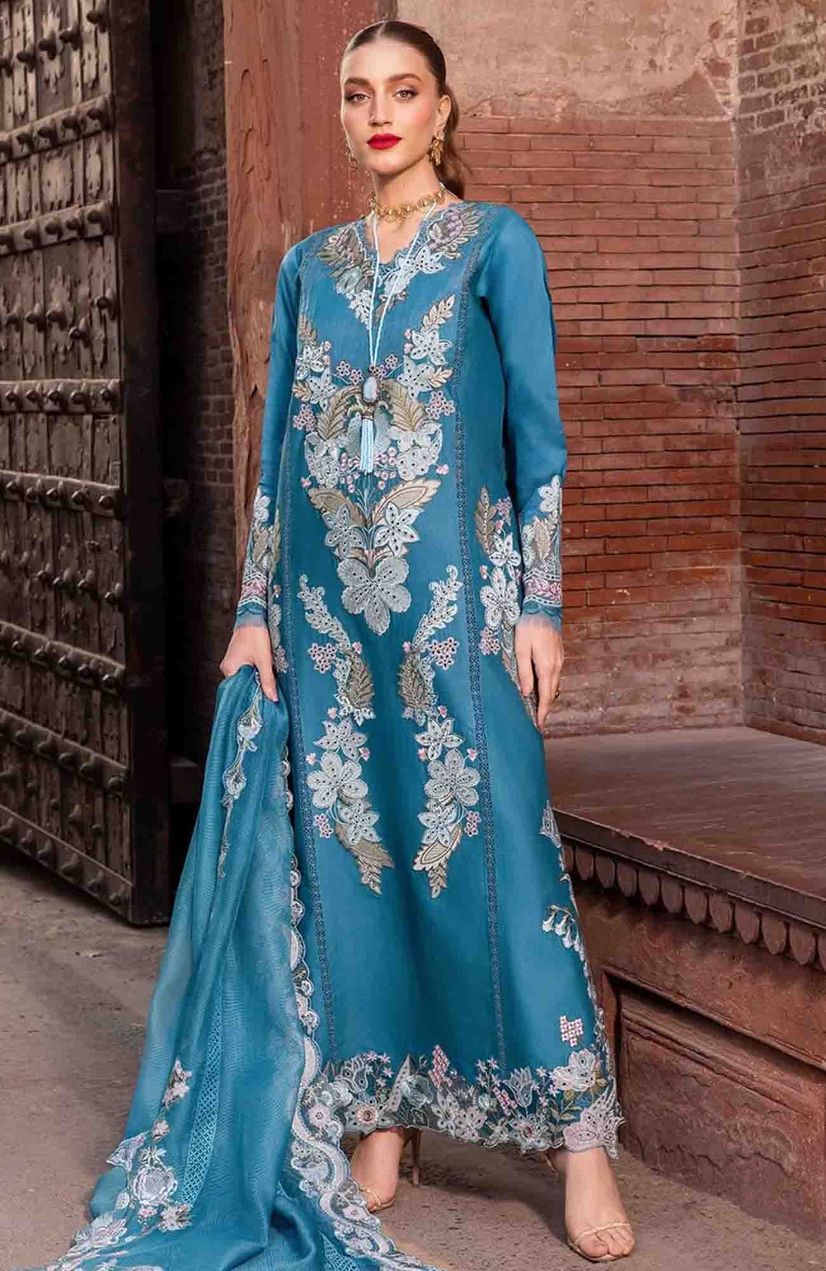 Breeze by  Saira Shakira Unstitched Lawn Embroidered 3 Piece Suits -SRSKBLXL-9A- Vera- Summer Collection