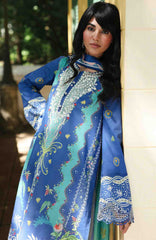QPrints By Qalamkar Unstitched Lawn Printed 3 Piece Suit QLMQP26 Viona - 10B - Summer Collection