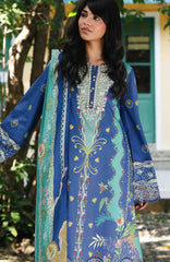 QPrints By Qalamkar Unstitched Lawn Printed 3 Piece Suit QLMQP26 Viona - 10B - Summer Collection