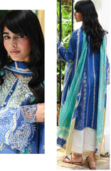QPrints By Qalamkar Unstitched Lawn Printed 3 Piece Suit QLMQP26 Viona - 10B - Summer Collection