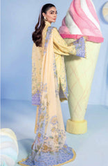 Mbasic by Maria B Unstitched Lawn Embroidered 3 Piece Suit - MBSCL-1A -  Summer Collection