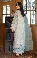 Chikankari by Elaf Unstitched Lawn Embroidered 3 Piece Suit - ELFCKL1A- Sahil -Summer Collection