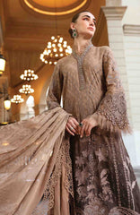 Luxury Lawn By Maria B Unstitched Lawn Embroidered 3 Piece Suit - MBLXL-1A- Summer Collection
