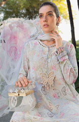 Mprints Safari Scape by Maria B Unstitched Lawn Embroidered 3 Piece Suit - MBMPSSL-1A -  Summer Collection