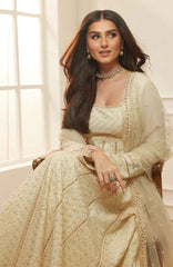 Luxury Lawn By Sobia Nazir Unstitched Lawn Embriodered 3 Piece Suit - SNLEL-1A- Summer Collection