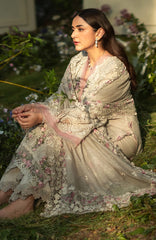 Luxury Lawn VoII By Elaf Unstitched Lawn Embroidered 3 Piece Suit - ELFLXL-1A- Magical - Summer Collection
