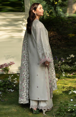 Luxury Lawn VoII By Elaf Unstitched Lawn Embroidered 3 Piece Suit - ELFLXL-1A- Magical - Summer Collection