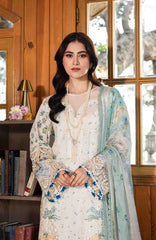 Chikankari by Elaf Unstitched Lawn Embroidered 3 Piece Suit - ELFCKL1A- Sahil -Summer Collection