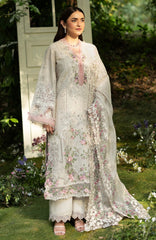 Luxury Lawn VoII By Elaf Unstitched Lawn Embroidered 3 Piece Suit - ELFLXL-1A- Magical - Summer Collection