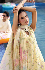M Prints Eid II- By Maria B Unstitched Lawn Prints 3 Piece Suit  - MBMPEIDII-1A- Summer Collection