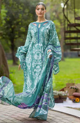 Bridgerton By Elaf Unstitched Lawn Printed 3 Piece Suit  - ELFBRGLP-1A- Nia Mare- Summer Collection