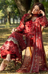 Chikankari by Elaf Unstitched Lawn Embroidered 3 Piece Suit - ELFCKL1B- Marjaan -Summer Collection