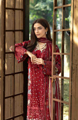 Chikankari by Elaf Unstitched Lawn Embroidered 3 Piece Suit - ELFCKL1B- Marjaan -Summer Collection
