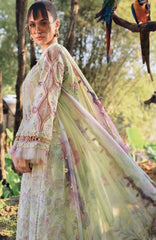 Mprints Safari Scape by Maria B Unstitched Lawn Embroidered 3 Piece Suit - MBMPSSL-1B -  Summer Collection