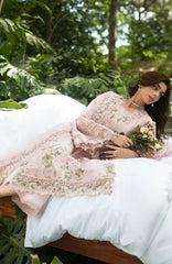 Luxury Lawn VoII By Elaf Unstitched Lawn Embroidered 3 Piece Suit - ELFLXL-1B- Love Escape - Summer Collection