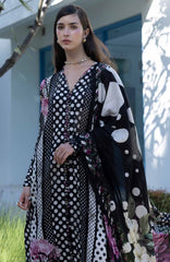 Santorini by Elaf Unstitched Lawn Printed 3 Piece Unstitched Suit - ELFSAN 1B-Pois & Hers- Summer Collection
