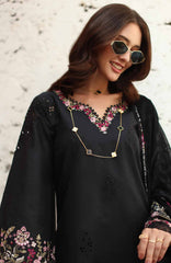 Noor Chikankari By Saadia Asad Unstitched Lawn Embroidered 3 Piece Suit - NSACKL-1B -  Summer Collection