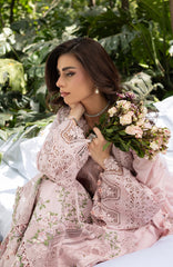 Luxury Lawn VoII By Elaf Unstitched Lawn Embroidered 3 Piece Suit - ELFLXL-1B- Love Escape - Summer Collection
