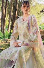 Mprints Safari Scape by Maria B Unstitched Lawn Embroidered 3 Piece Suit - MBMPSSL-1B -  Summer Collection
