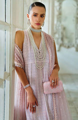 Luxury Lawn By Sobia Nazir Unstitched Lawn Embriodered 3 Piece Suit - SNLEL-1B- Summer Collection