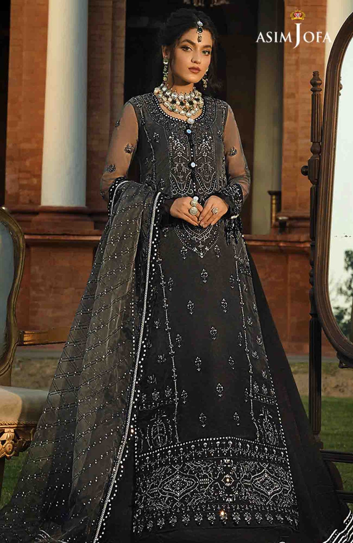SADDQAY TUMHARAY BY ASIM JOFA SADDQAY TUMHARAY Unstitched Embroidered 3 Piece - AJ22ST14-  Suit