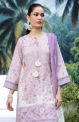 Luxury Lawn By Regalia Unstitched  Lawn Embroidered 3 Piece Suit  - RGLASIBLXL-06- Rani Rush- Summer Collection