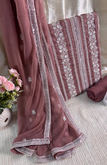 Meerub Exclusive V4 By AB Textiles Unstitched Embroidered Chiffion Chiffon 3 Piece - ABMRBEV4-01 Fomal Collection