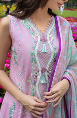 The Secret Garden - Hemline By Mushq Unstitched Lawn  Embroidered 3 Piece Suit MQHMSGL - 01-  Peony Glow -  Summer Collection