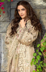 Luxury By Elaf Unstitched Lawn Embroidered 3 Piece Suit - ELFLXL-2A- Camellia - Summer Collection