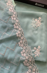 Meerub Premium V1 By AB Textiles Unstitched Embroidered Chiffion 3 Piece - ABMRBEV1-01- Fomal Collection