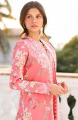 Summer Together  by Afrozeh Unstitched Lawn Embroidered 3 Piece Suit - AFRSTGL-10- Amelune- Summer Collection