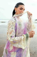 Nureh Gardenia Unstitched Lawn Embroidered 3 Piece Suit - NRGRDL2-01- Summer Collection