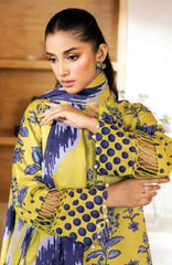 M Basic Elaheh By Maria B Unstitched Lawn  Printed  3 Piece Suit - MBSCELPL01 - Summer Collection