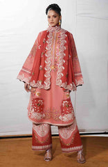 Jugnu by Hussain Rehar Unstitched Lawn Embroidered 3 Piece Suits- -JUGELXL-01- Dinaz- Summer Collection