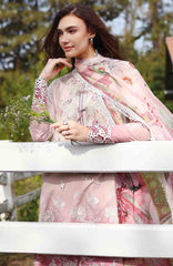 Solace Ombre Chikankari By Mushq Unstitched Lawn Embroidered 3 Piece Suit - MQHMSOCK- Dew Drift- Summer Collection