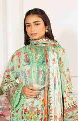 Mausummery Unstitched Lawn Printed 3 Piece Suit Vol-2 MUSV2L1 - Jade - Summer Collection