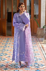 Astoria By Mushq Unstitched  Festive Lawn Embroidered 3 Piece Suit - MQHMAFL-05- Noctelle- Summer Collection