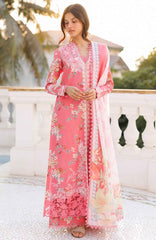 Summer Together  by Afrozeh Unstitched Lawn Embroidered 3 Piece Suit - AFRSTGL-10- Amelune- Summer Collection