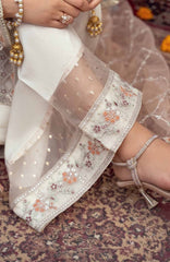 Zurr Signature by AB Textile Ready To Wear Organza Embroidered 3 Piece Suit - ABZRSN-01 - Formal Collection