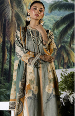 Luxury Printed Lawn By Regalia Unstitched  Lawn Printed 3 Piece Suit  - RGLASIBPRT-10- Mist Noor- Summer Collection