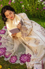 Luxury Eid By Rang Rasiya Unstitched Lawn Embroidered 3 Piece Suit  - RRLELXL-2- Hania - Summer Collection