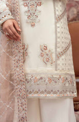 Zurr Signature by AB Textile Ready To Wear Organza Embroidered 3 Piece Suit - ABZRSN-01 - Formal Collection