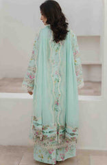 Summer Dream By Manara Unstitched Lawn Embroidered 3 Piece Suit - MNMSDRL-03- Sea Breeze-Summer Collection