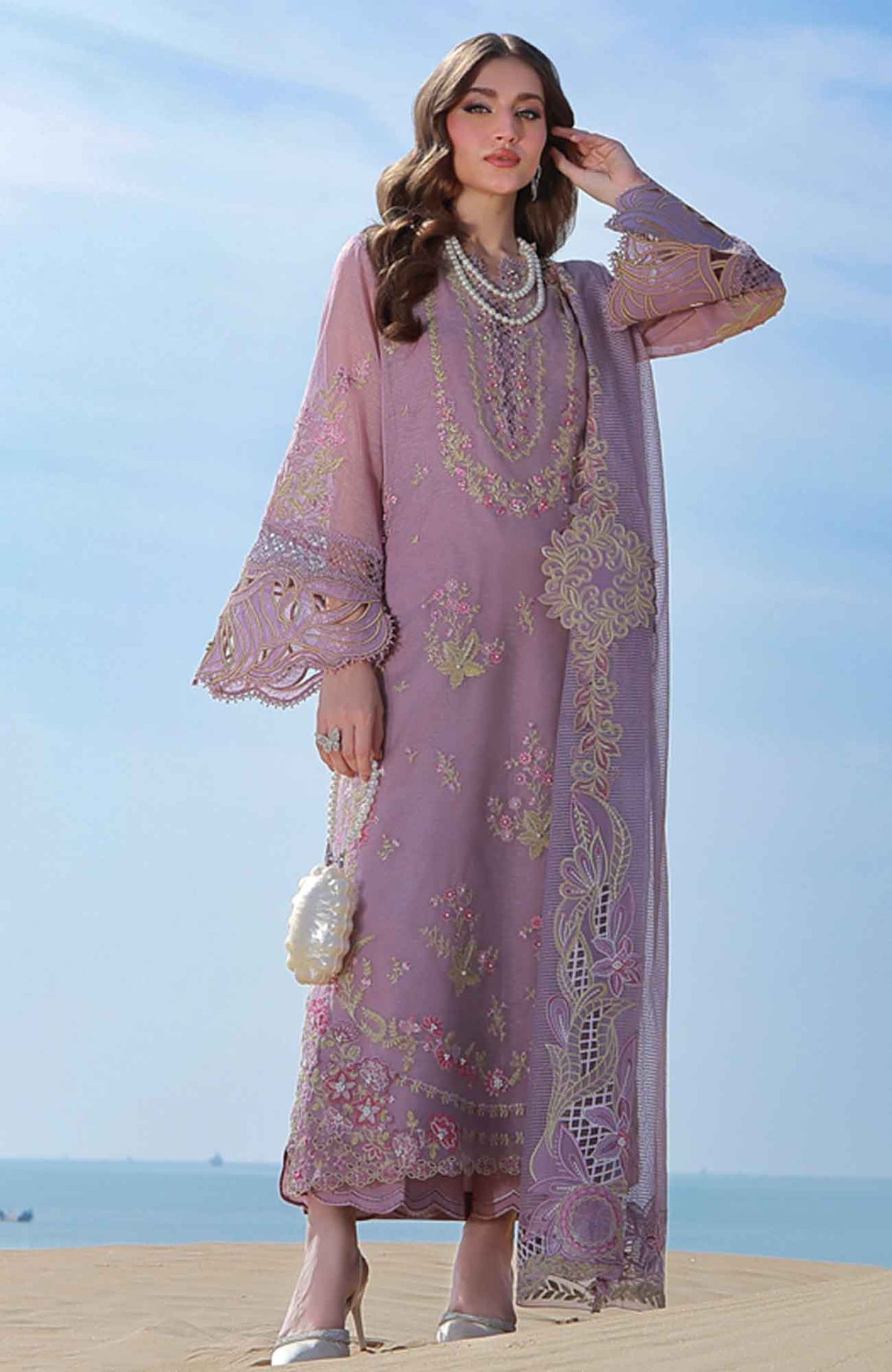 Premium by Rang Rasiya  Unstitched  Lawn Embroidered 3 Piece Suit - RRPRML-16 -Parisa Summer Collection