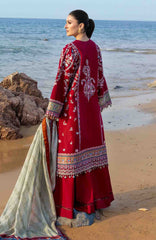 Siraa Lawn by Sadaf Fawad Khan Embroidered Suit Unstitched 3 Piece - SFKSILXL01- Aatish - Summer Collection